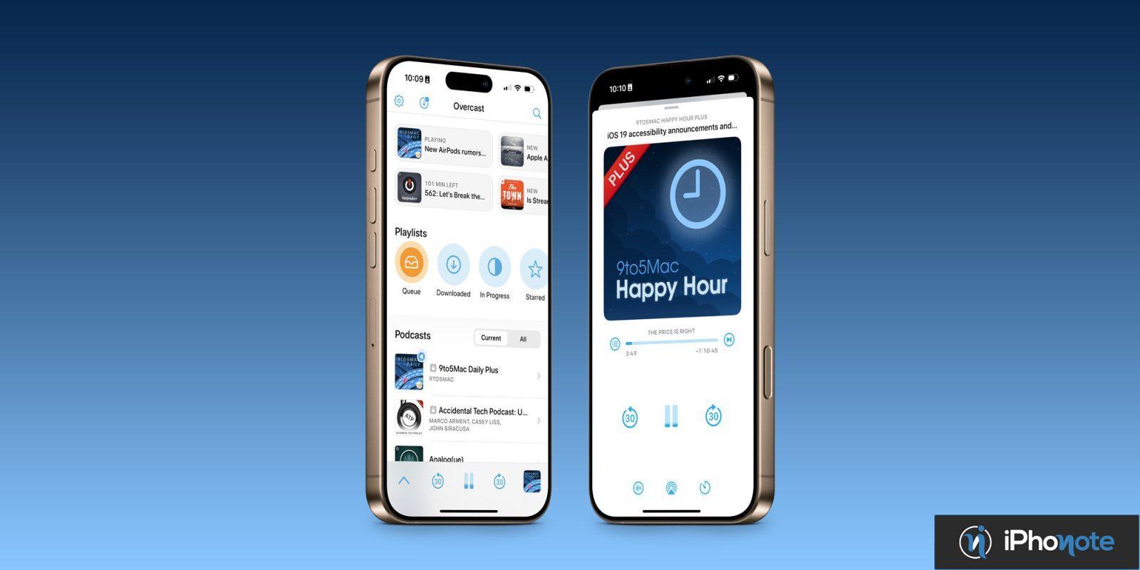 overcast equipe transcriptions surpasser apple podcasts