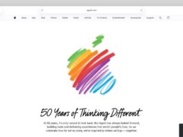 apple celebre 50e anniversaire homepage animee speciale