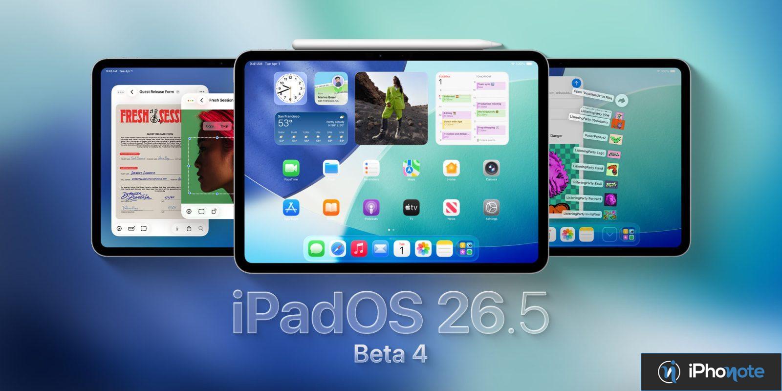 apple lance beta ipados tvos encore