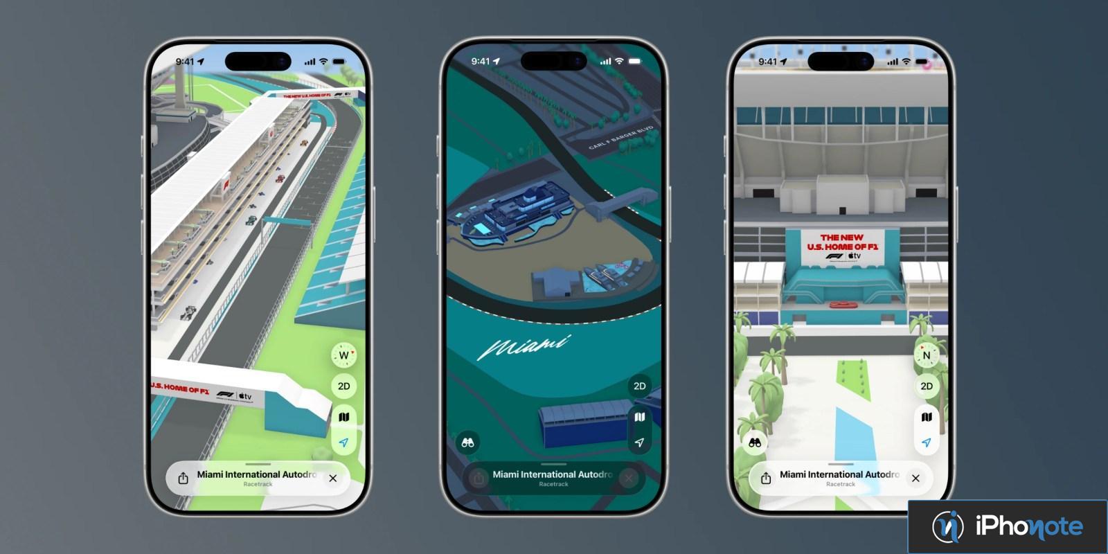 apple maps enrichit experience grand prix miami