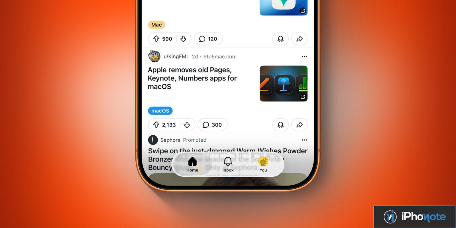 application reddit ios adopte bientot design liquid glass