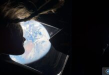 astronautes nasa route vers lune capturent terre iphone pro max