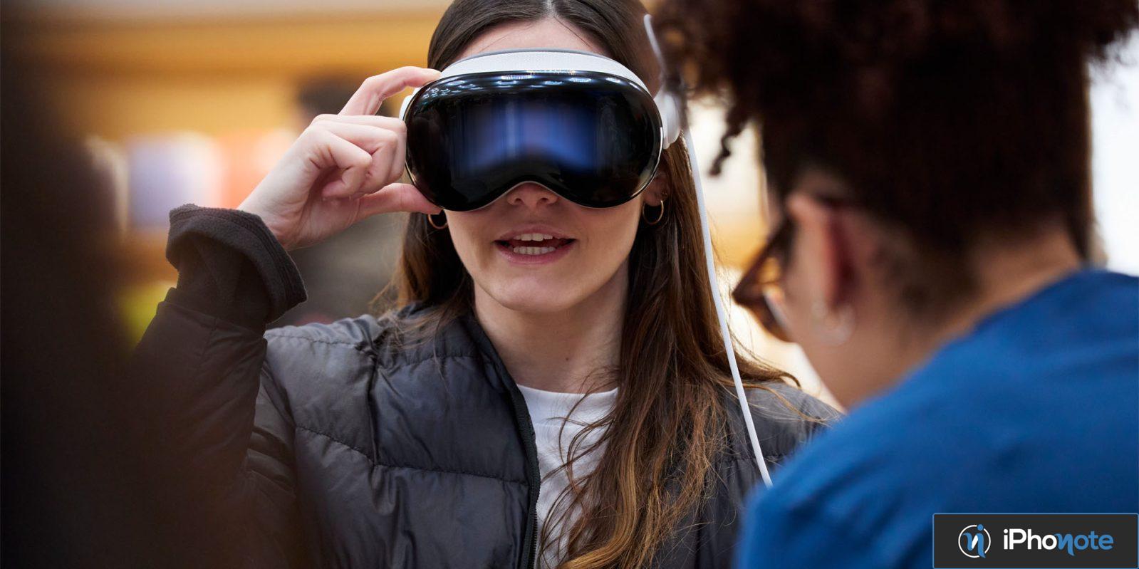 demarrage chaotique vision pro apple store