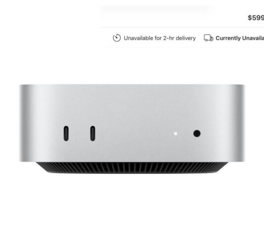 mac mini 599 desormais rupture stock