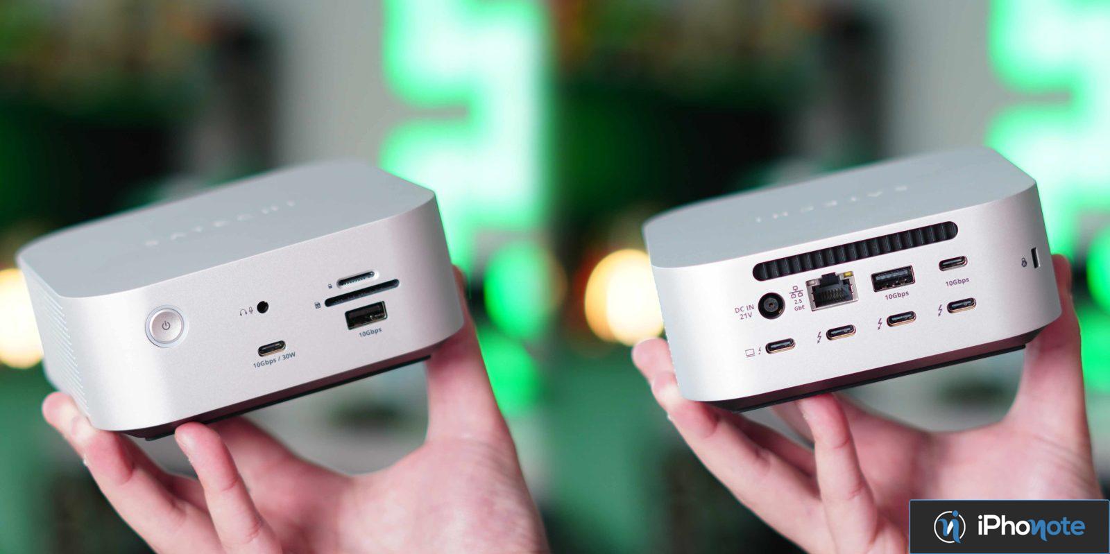 test satechi cubedock dock thunderbolt stockage nvme design compact