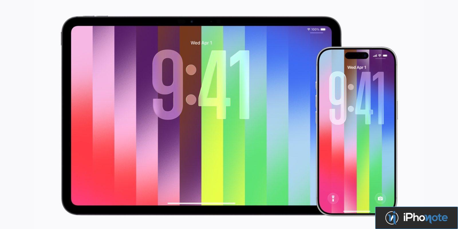 apple devoile nouveau fond ecran cadran pride 2026
