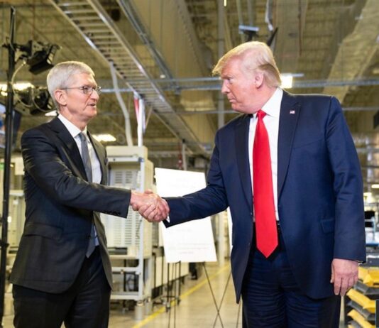 donald trump invite tim cook autres pdg lors voyage chine