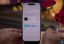 iPhone affichant un égaliseur audio personnalisé