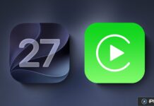 Icônes iOS 27 et lecture vidéo sur CarPlay
