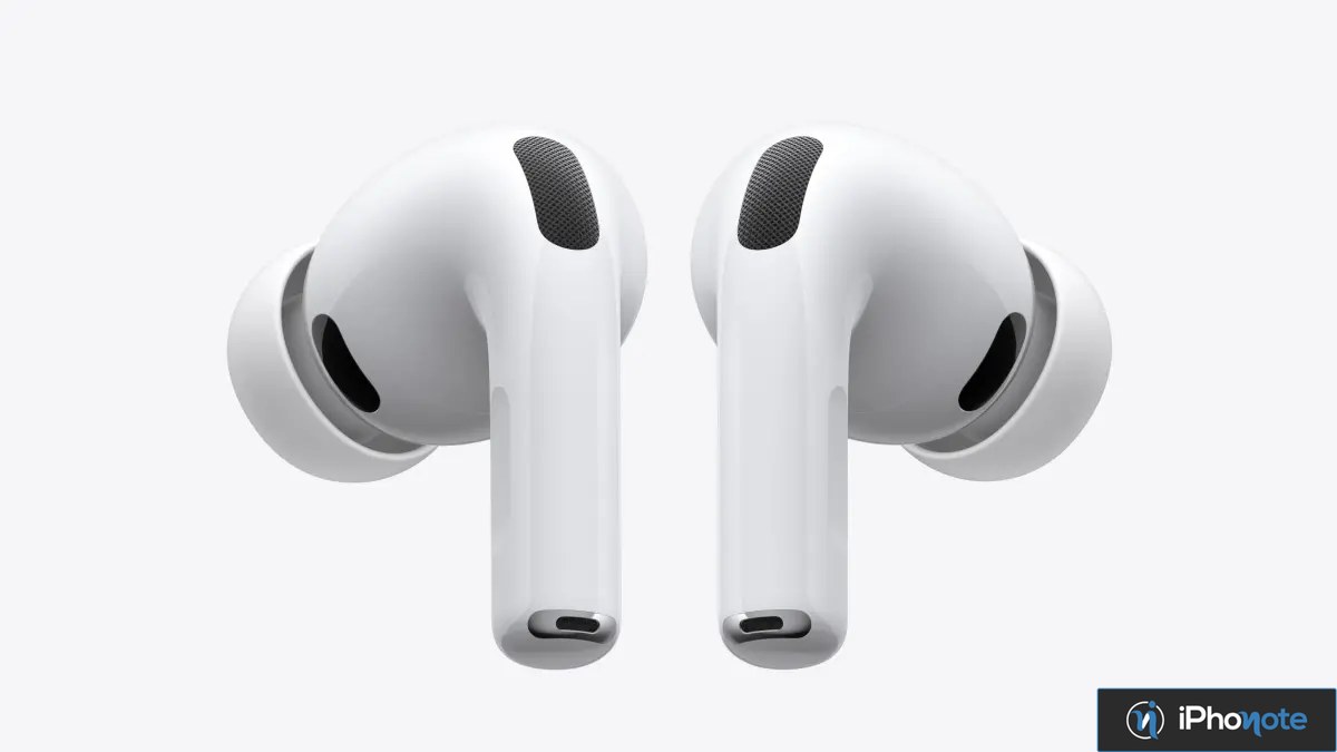 AirPods blancs vus de face sur fond blanc