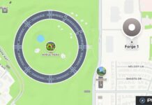 Feu signalé près d’Apple Park : intervention rapide sur un site loué par Apple Carte montrant Apple Park et le bâtiment Forge 1