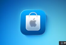 Apple réajuste quatre Apple Store aux États-Unis en juillet Icône de l’App Store d’Apple sur fond bleu
