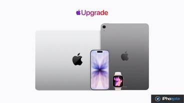 Gamme d’appareils Apple présentée sur fond blanc