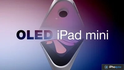 Rendu promotionnel d’un iPad mini OLED