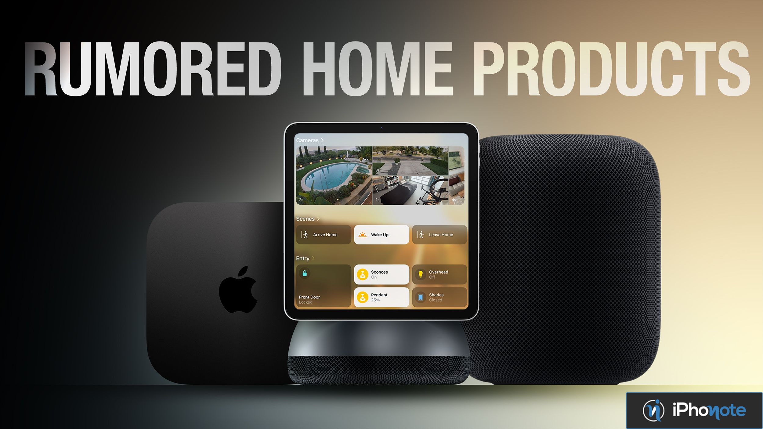 Rendu de produits Apple pour la maison connectée