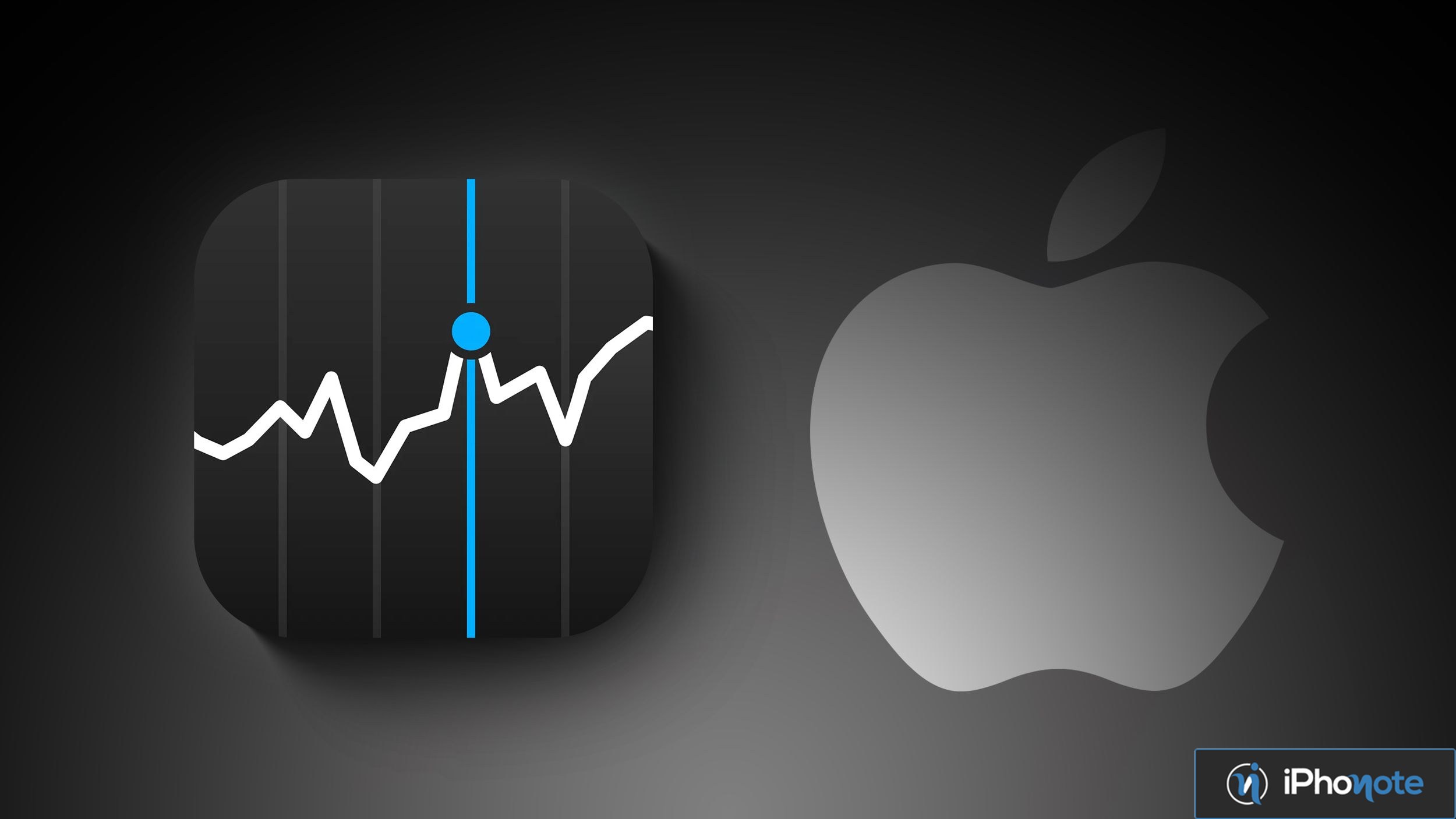 Logo Apple et graphique boursier en hausse