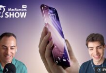 Rendu d’un iPhone futuriste à écran incurvé