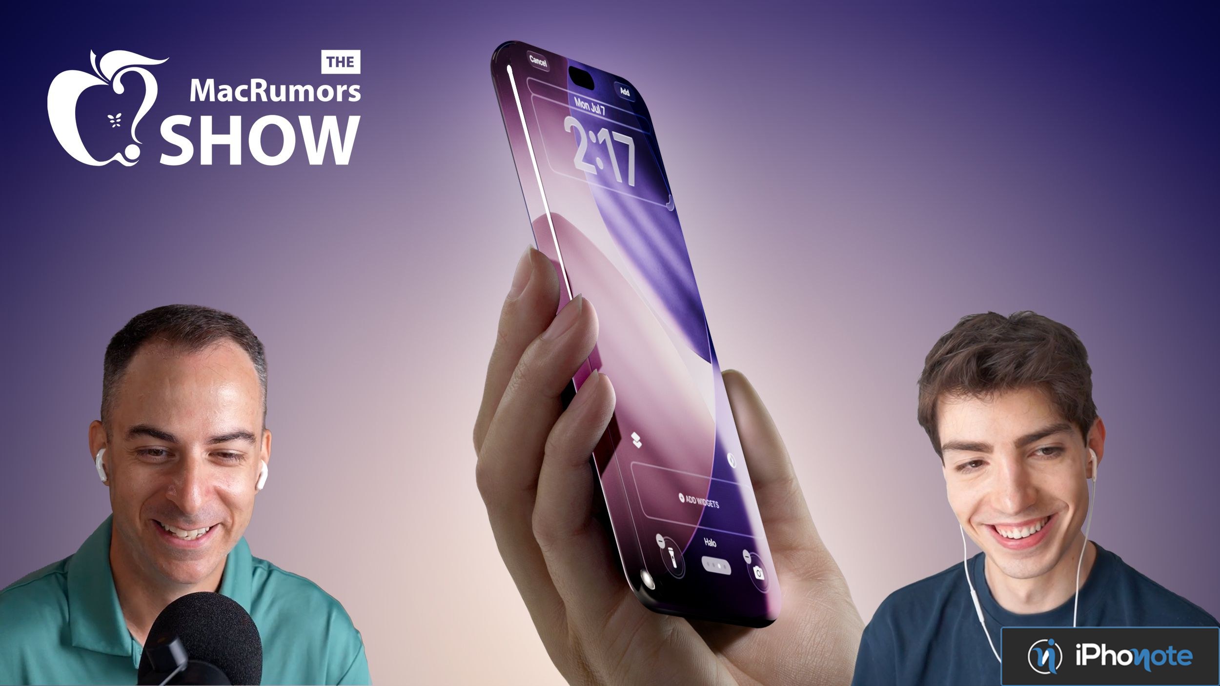 Rendu d’un iPhone futuriste à écran incurvé