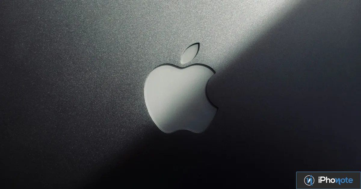 Logo Apple sur fond sombre