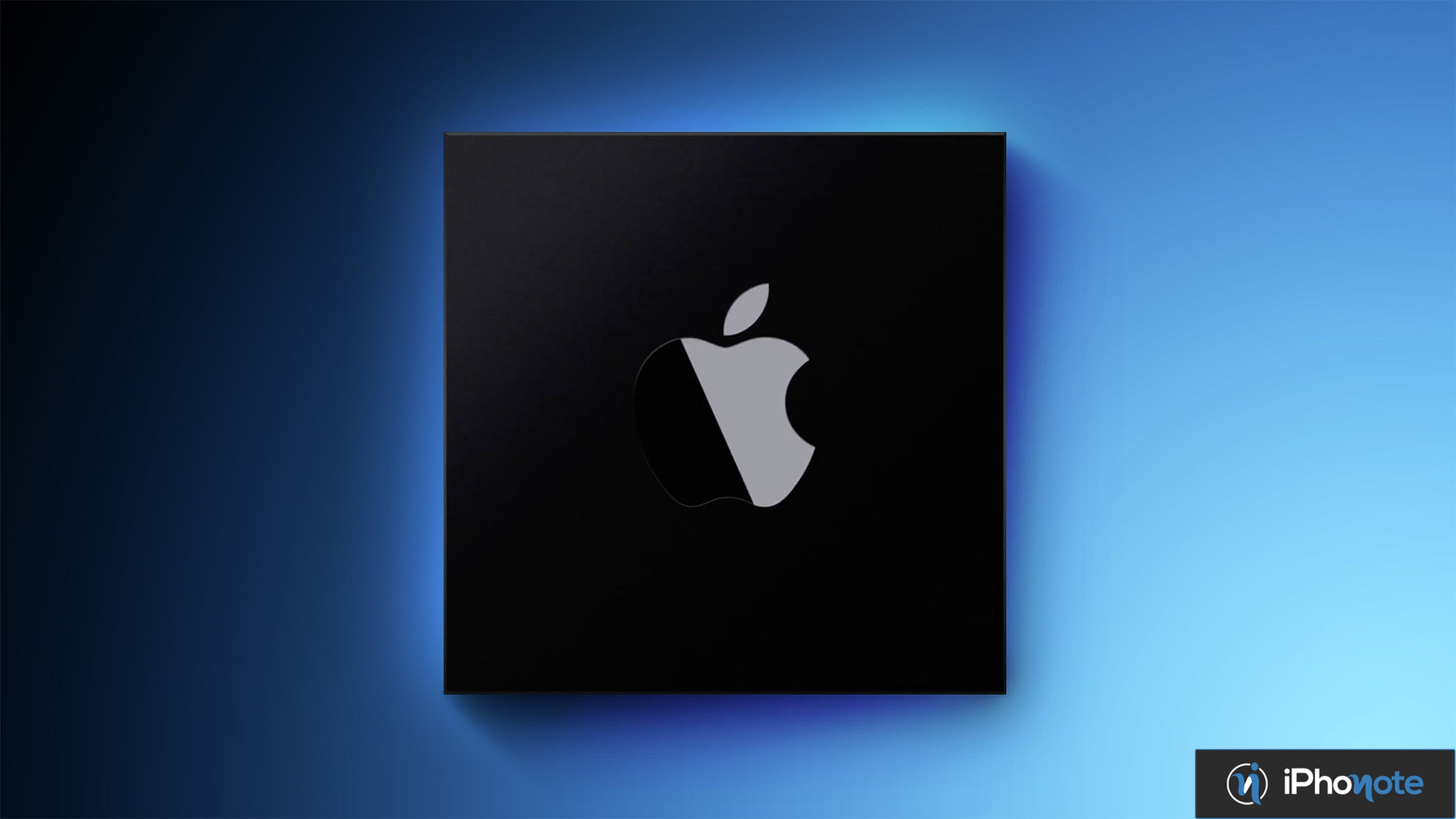 Mac mini Apple Silicon sur fond bleu