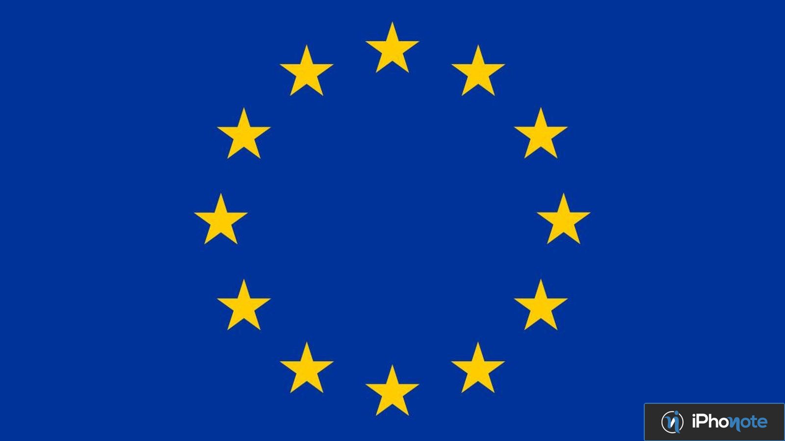 Drapeau de l’Union européenne avec étoiles jaunes