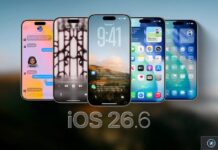 iOS 26.6 arrive sur iPhone avec des correctifs et des mises à jour de sécurité Montage d’iPhone illustrant iOS 26.6