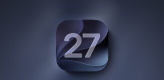 Icône iOS 27 sur fond sombre