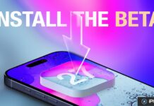 iOS 27 en bêta publique dès juillet : les points à vérifier avant de l’installer Illustration d’un iPhone avec texte « Install the Beta »