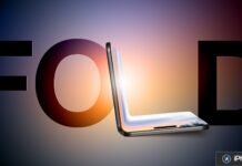 iPhone pliable : la production de masse aurait démarré, cap maintenu pour septembre Rendu d’un iPhone pliable Apple partiellement ouvert