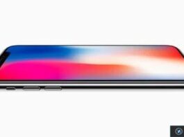 Rendu d’un iPhone pliable en profil