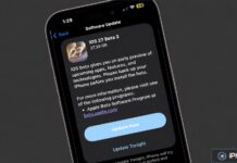 iOS 27 bêta 3 : Siri gagne des réglages de voix, AirPods et 5G+ évoluent aussi iPhone affichant la mise à jour iOS 27 beta 3