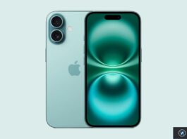 iPhone vert vu de face et de dos