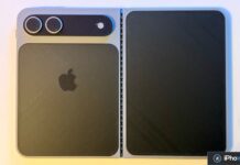 iPhone pliable : une fuite parle de deux batteries pour viser environ 4 900 mAh Prototype d’iPhone pliable à deux écrans