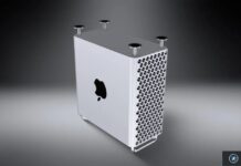Apple aurait étudié un Mac Pro Intel avant de mettre fin à la gamme Rendu d’un Mac Pro Apple avec boîtier perforé