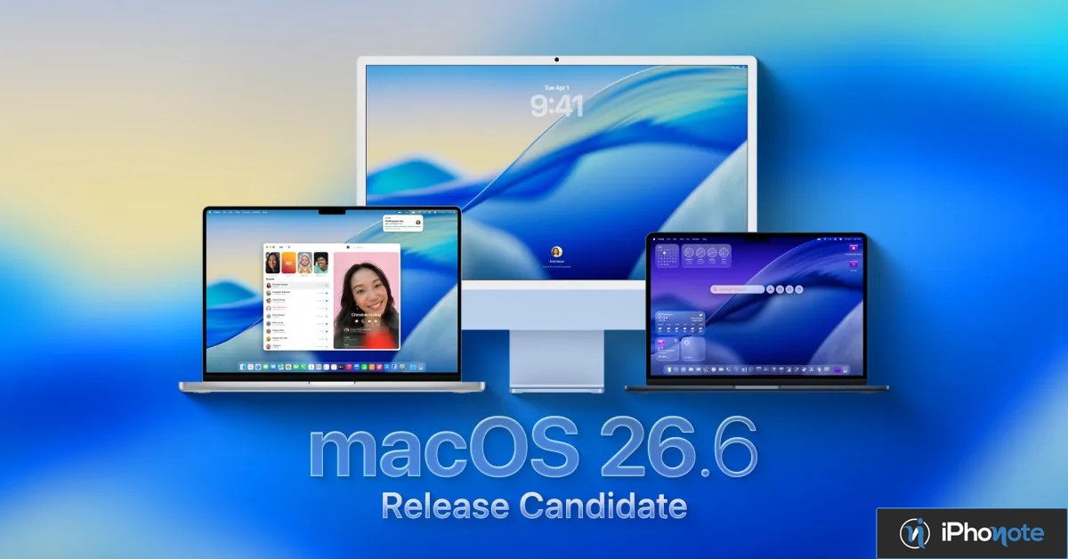 Illustration macOS 26.6 Release Candidate sur plusieurs Mac