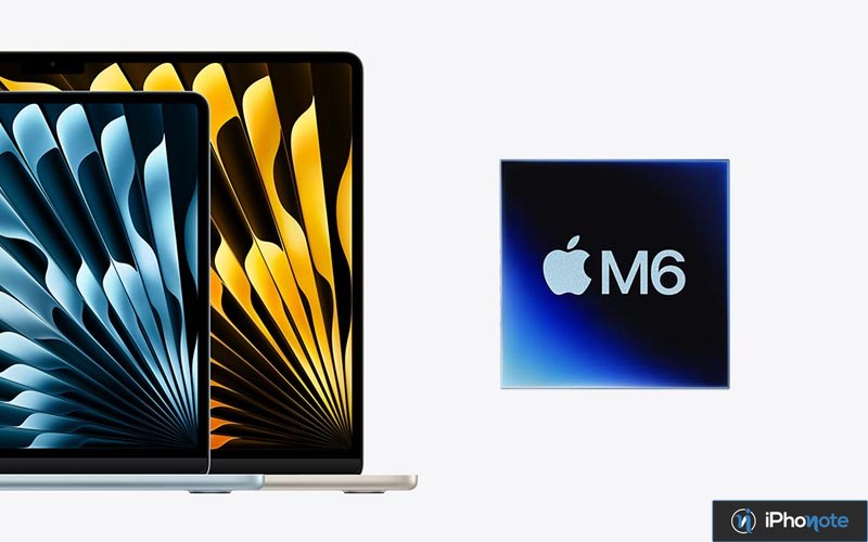 MacBook Air et puce Apple M6 illustrés