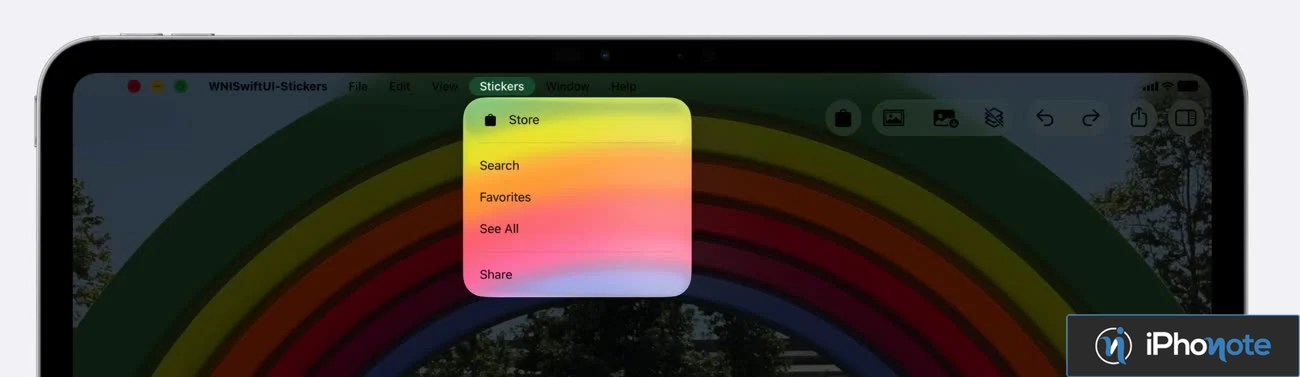 Capture d’écran d’une interface SwiftUI sur Mac