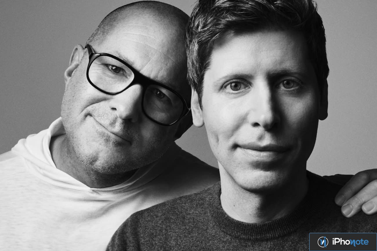 Steve Jobs et Jony Ive en portrait noir et blanc