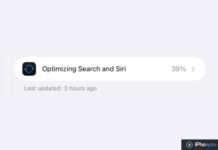 iOS 27 bêta 3 montre enfin où en est l’indexation de Siri Capture d’écran iPhone montrant l’indexation Search and Siri à 39 %