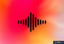 SpeechAnalyzer : Apple ferait mieux que Whisper en transcription locale sur Mac Icône de transcription audio Apple sur fond dégradé