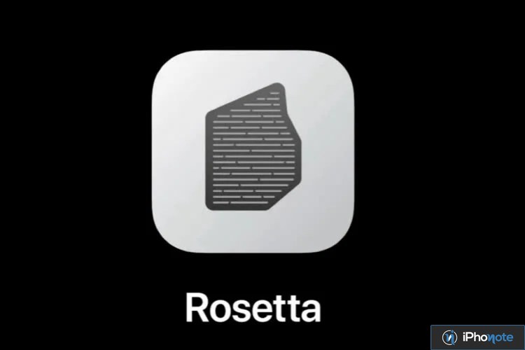 Icône Rosetta sur fond noir