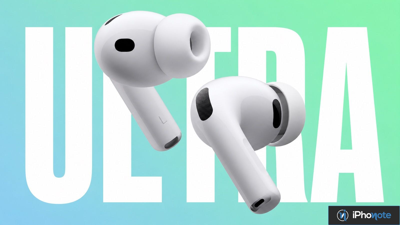 Écouteurs sans fil Apple illustrant les supposés AirPods Ultra