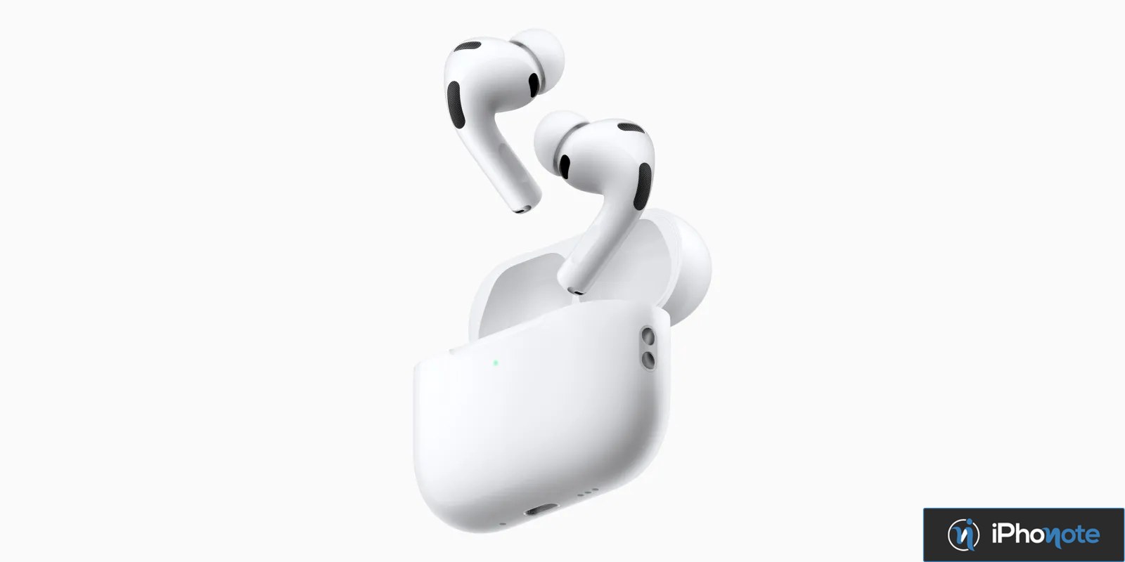 AirPods Pro blancs et boîtier de recharge ouvert