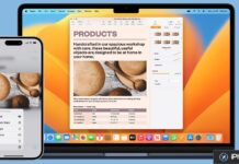iPhone affichant l’option Copier devant un ordinateur portable