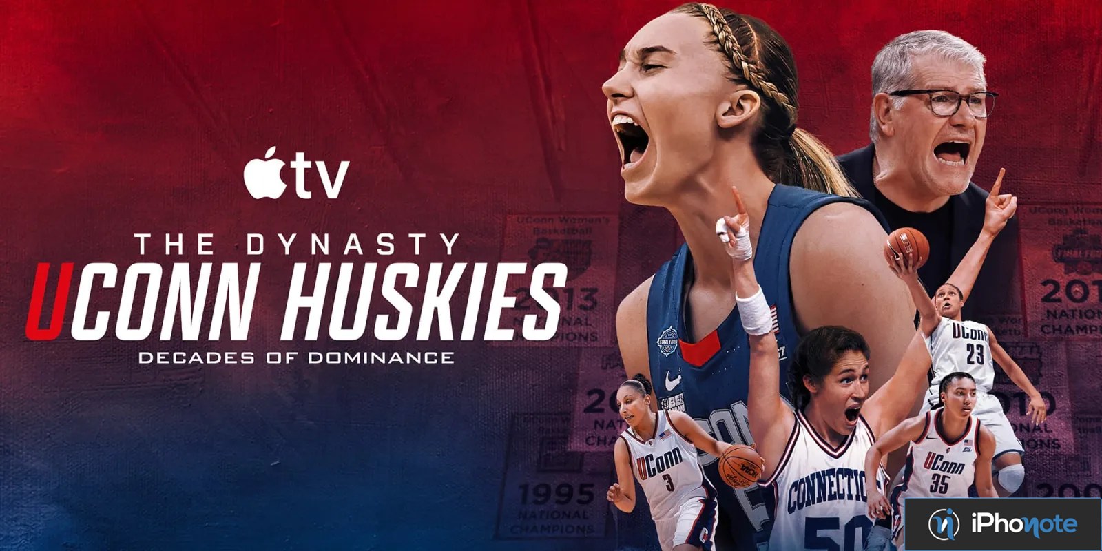 Affiche de la docusérie sur les basketteuses des UConn Huskies