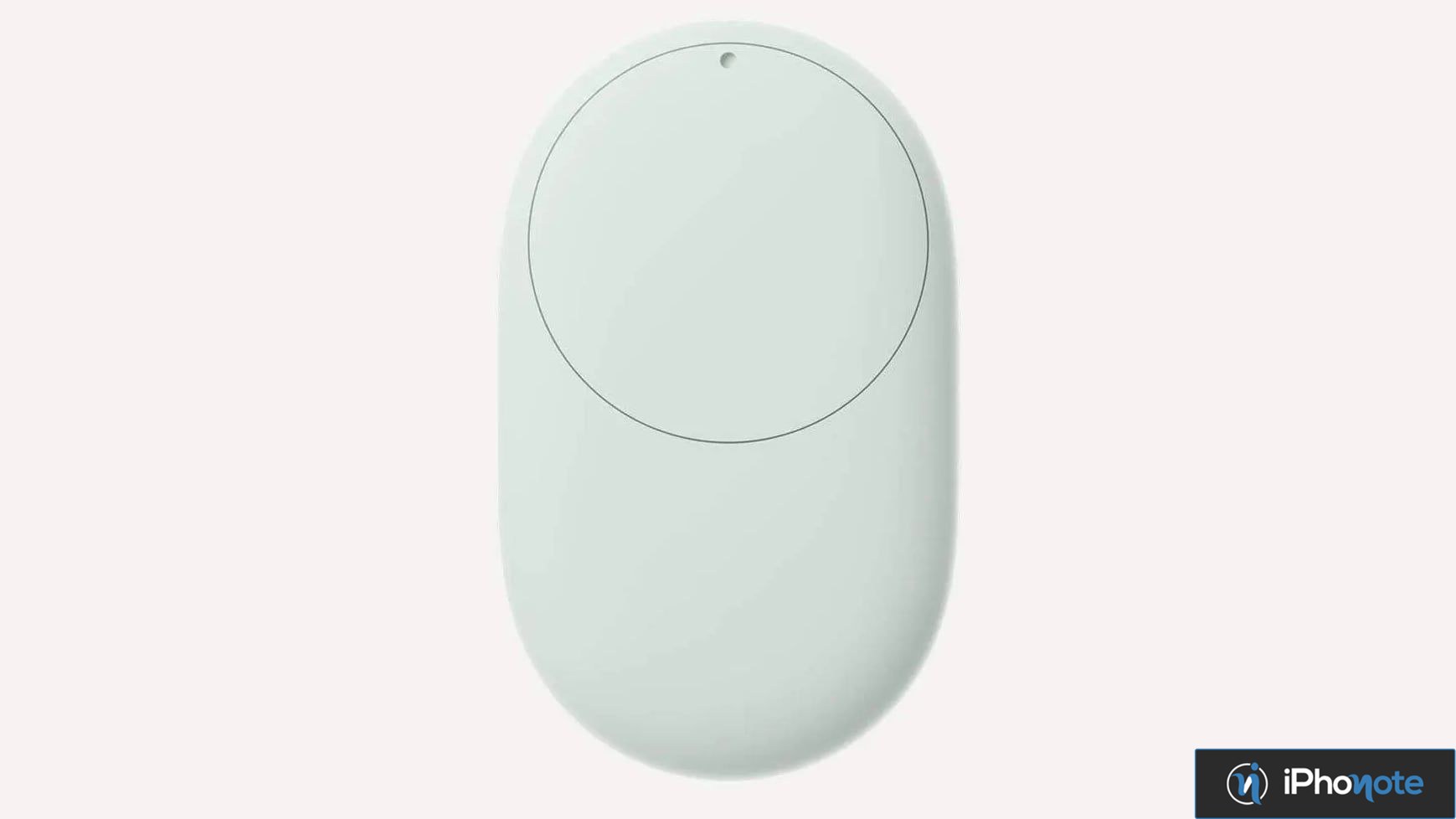 Traceur Pixel Tag ovale présenté sur fond clair