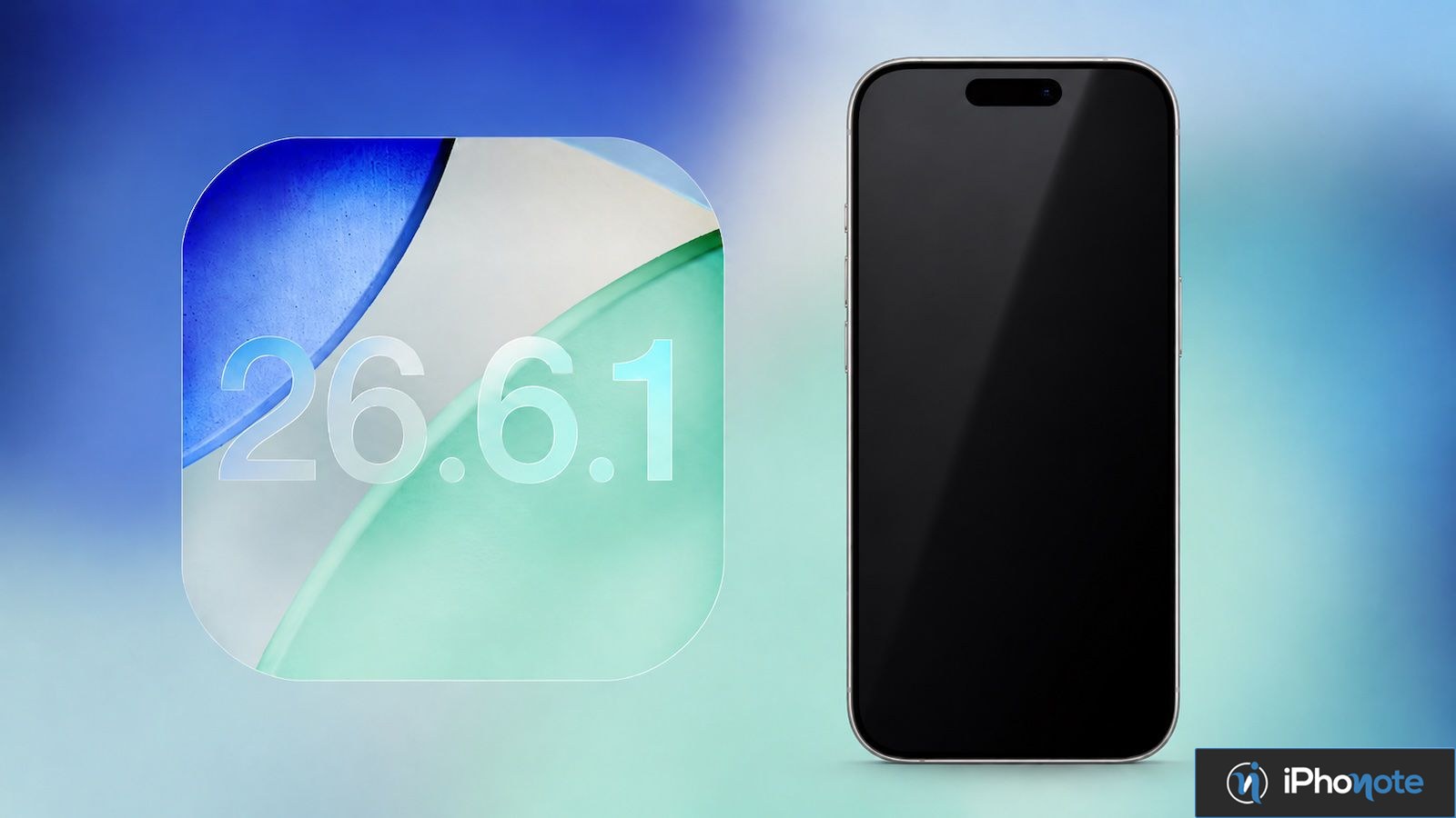 iPhone affichant la version iOS 26.6.1 en préparation