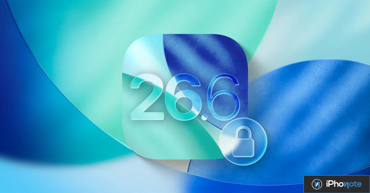 Illustration d’iOS 26.6 avec cadenas symbolisant la sécurité