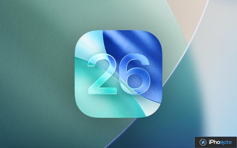 Icône colorée de la version 26 des systèmes Apple