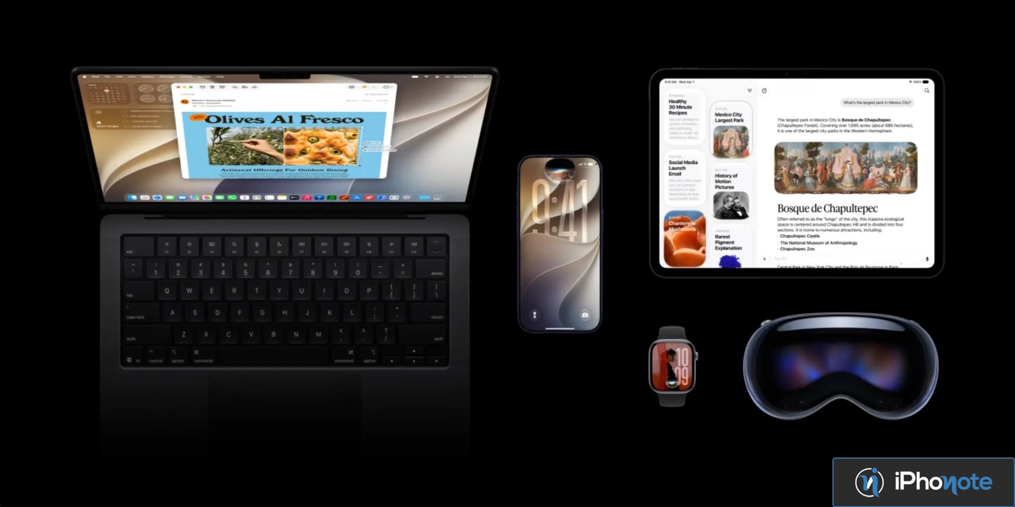 Montage d’appareils Apple compatibles avec Siri AI